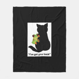 Jag har har din rygg fleecefilt