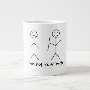 "Jag har har din rygg" Perfekt Mugg Gift! Jumbo Mugg
