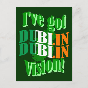 Jag har har Dublin vision Vykort
