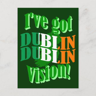 Jag har har Dublin vision Vykort