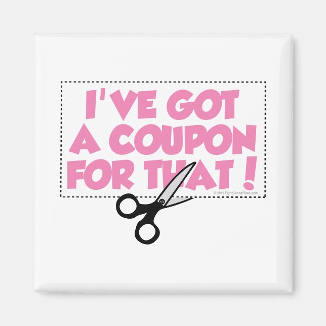 Jag har Har en kupong för det. Magnet (Framsidan)