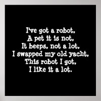 Jag har har en Robot. Poetry.