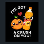 Jag har Har en spricka på dig... Soda Pun Mörk BG. Poster<br><div class="desc">Jag har Har en crush on You Funny Orange Pop Pun har en söt orange och orange soda pop. Perfektens gåva till familj och vänner som kärlek söt soda-soda-pun.</div>