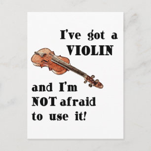 Jag har Har en violin Vykort