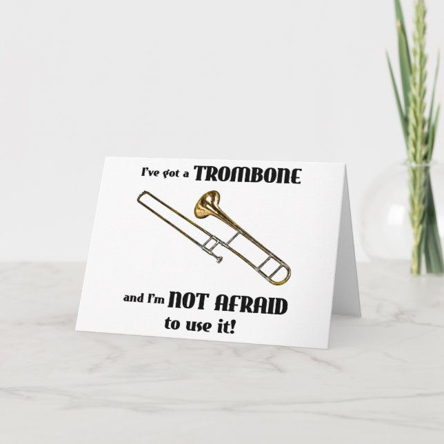 Jag har Har ett trombone Kort (Framsida)