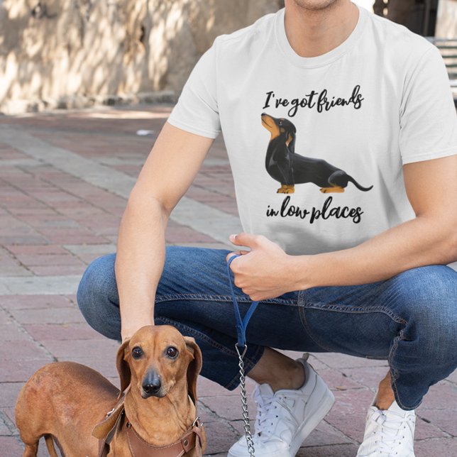 Jag har Har Friends i Low Ställen Dachshund hund T Shirt (Skapare uppladdad)