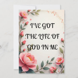 Jag har Har Guds liv i mig Julkort