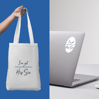 Jag har Har Hans 6-tums Tote Bag Tygkasse