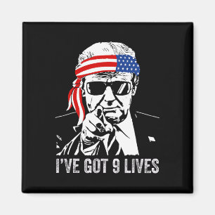 Jag har Har Nine Lives - Trump 2024 Funny Magnet