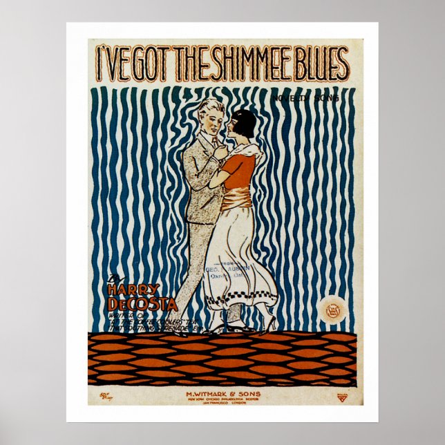 Jag har Har Shimmie Blues Poster (Framsidan)