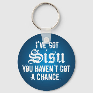 Jag har Har Sisu Mörk 1 Keychain 2-mall Nyckelring