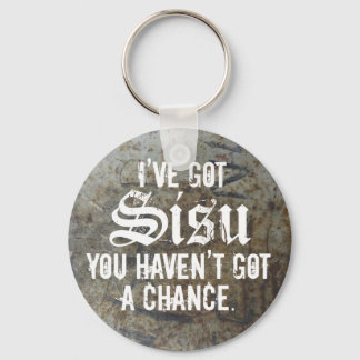 Jag har Har Sisu Mörk 1 Keychain 3-mall Nyckelring