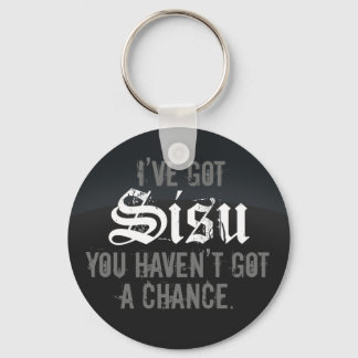 Jag har Har Sisu Mörk 4 Keychain Template Nyckelring
