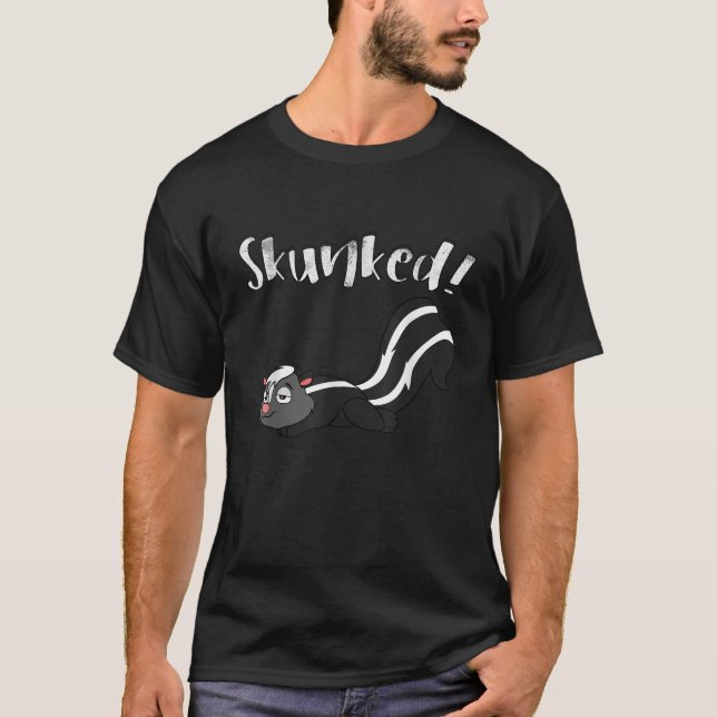 Jag har har Skunked Board Card Games Skunk T Shirt (Framsida)