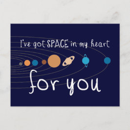 Jag har Har Space i mitt hjärta för dig Vykort