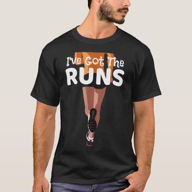 Jag har Har Springa - Springer design för Jogge T Shirt (Framsida)