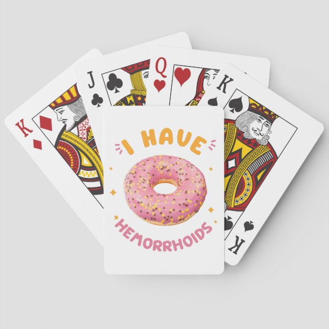 Jag har hemorrojder casinokort (Baksidan)