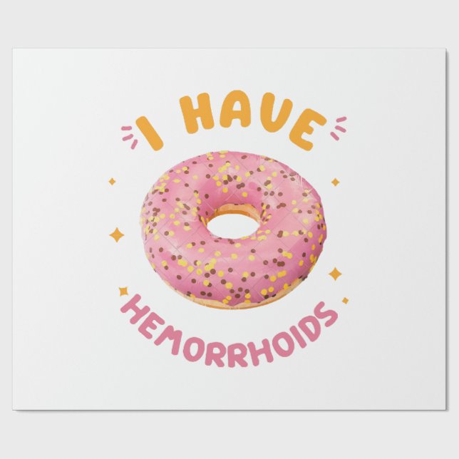 Jag har hemorrojder presentpapper (Platt)