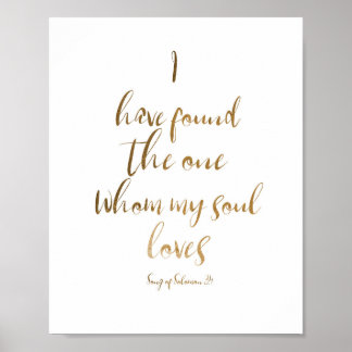 Jag har hittat bibelns ena Bröllop-tecken Poster