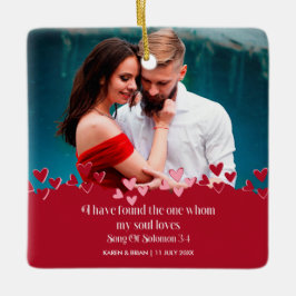 Jag har hittat den som min syre Kärlek Julgransprydnad Keramik