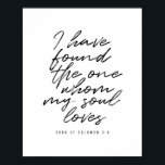 Jag har hittat den som min syre Kärlek. Poster<br><div class="desc">Jag har hittat den som min syre Kärlek. -Sång i Solomon 3:4</div>