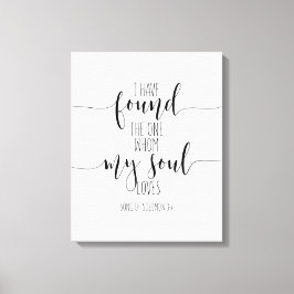 Jag har hittat det ena, Sång i Solomon 3:4 Canvastryck