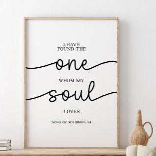 Jag har hittat det ena, Sång i Solomon 3:4 Poster