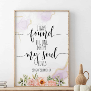 Jag har hittat det ena, Sång i Solomon 3:4 Poster