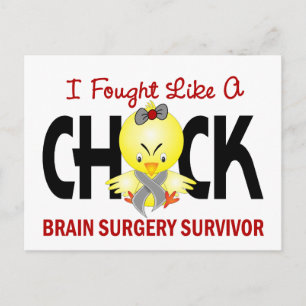 Jag har hittat en Chick 1-hjärnkirurgi Survivor Vykort