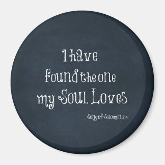 Jag har hittat en min Soul Kärlek Bible Verse Magnet