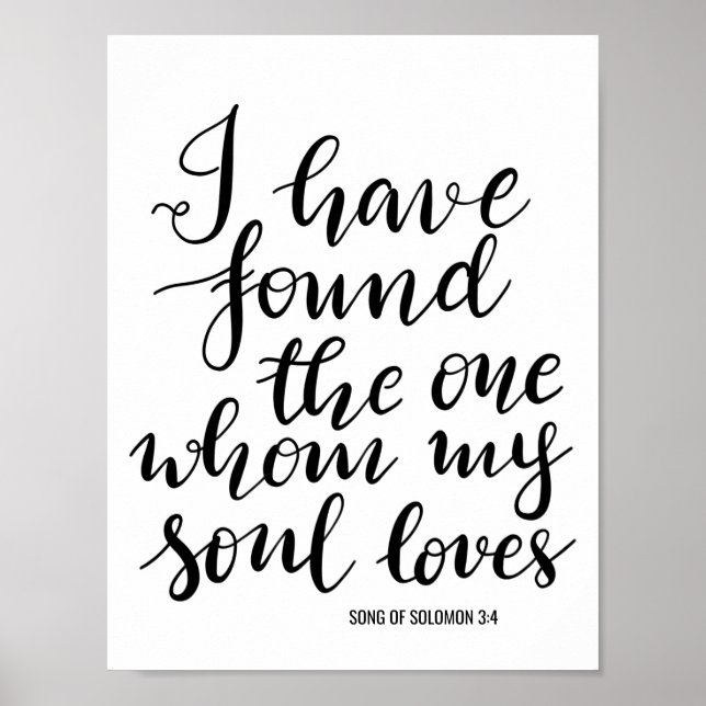 Jag har hittat ett handskrivet Bröllop-tecken Poster (Framsidan)