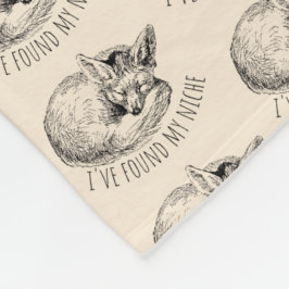 Jag har hittat min nisch Mysig tupplande räv Fleecefilt