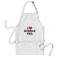 Jag har hjärtat Bubble Tea, ett roligt, vitt köksp