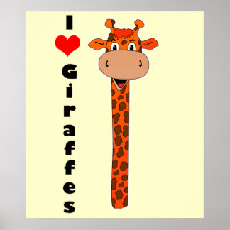 Jag har hjärtgiraffe poster