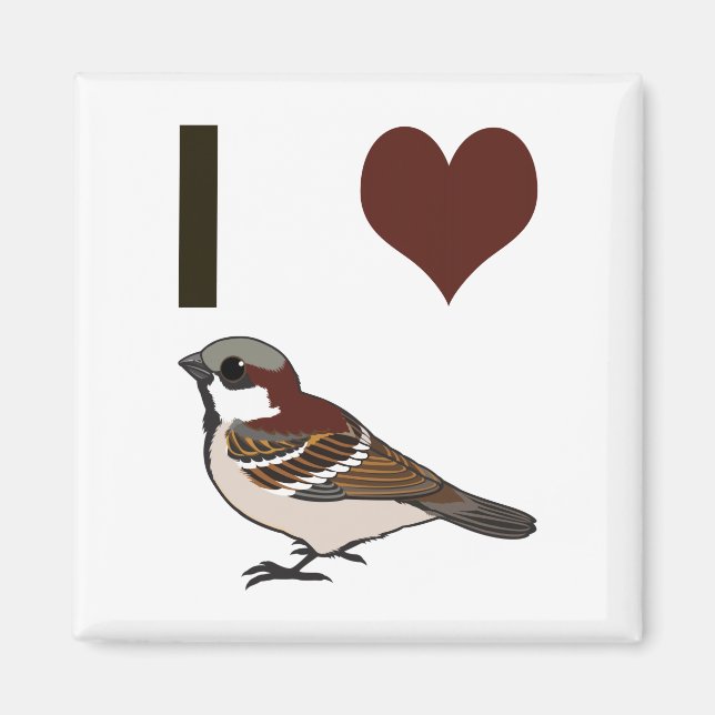 Jag har hjärtsparvar magnet (Framsidan)