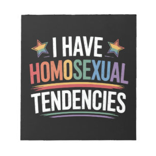 Jag Har Homosexuella Tendenser HBTQ Stolthet Regnb Anteckningsblock