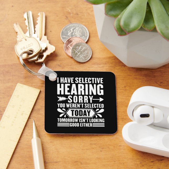 Jag har hört att du var sarkastisk nyckelring (Skrivbord)