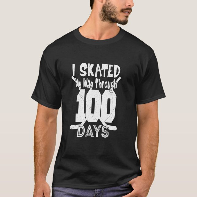 Jag har huggit mig genom 100 dagars hockey 100 dag t shirt (Framsida)
