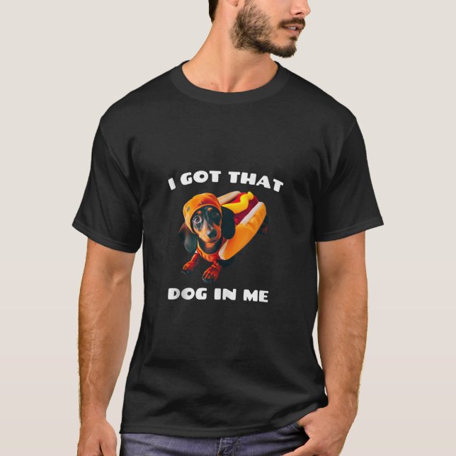 Jag Har Hund i mig Tank för Dachshund Costume T Shirt (Framsida)