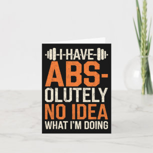 Jag har ingen aning om vad jag gör Gym Funn. Kort