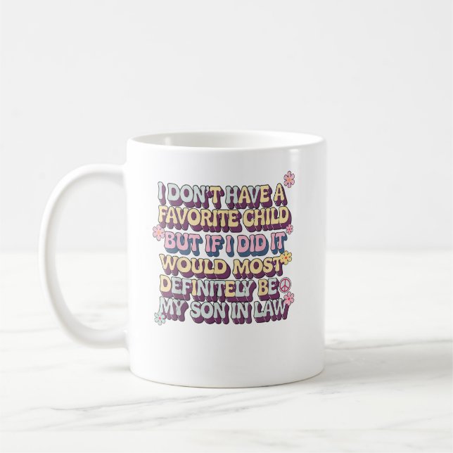 Jag har ingen favoritbarnson i juridik kaffemugg (Vänster)