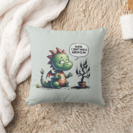 Jag har ingen Grönt Klo - Cute Dragon Kudde