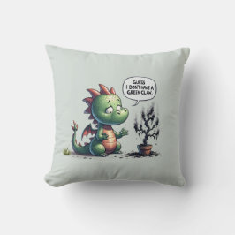 Jag har ingen Grönt Klo - Cute Dragon Kudde