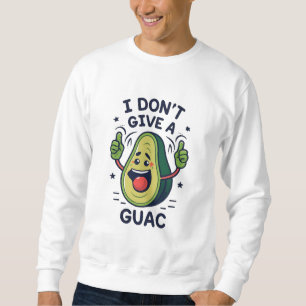 Jag har ingen guac avocado pun ge lång ärmad tröja