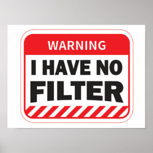 Jag har inget filter Poster