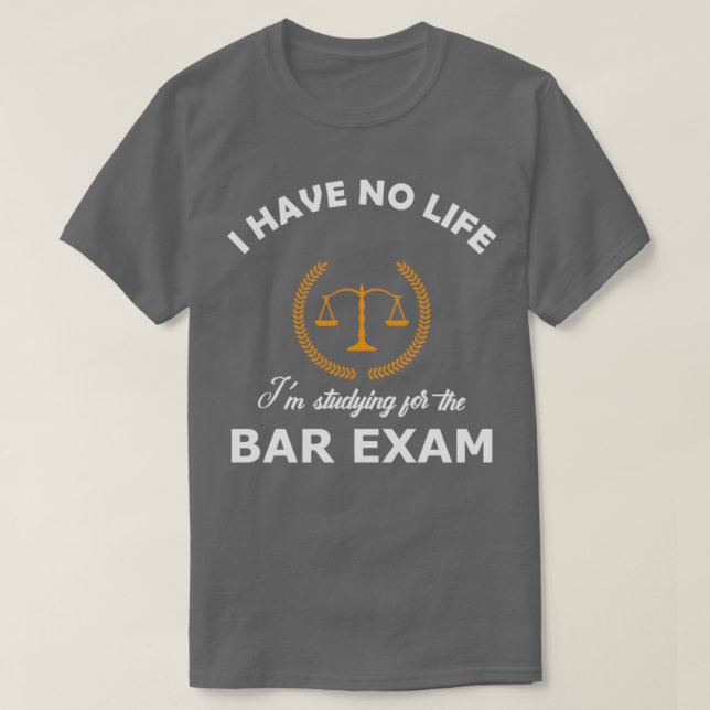 Jag har inget liv att studera för pub-provet t shirt (Design framsida)
