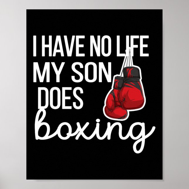 Jag har inget liv i Boxing Mamma Boxing Mor Poster (Framsidan)
