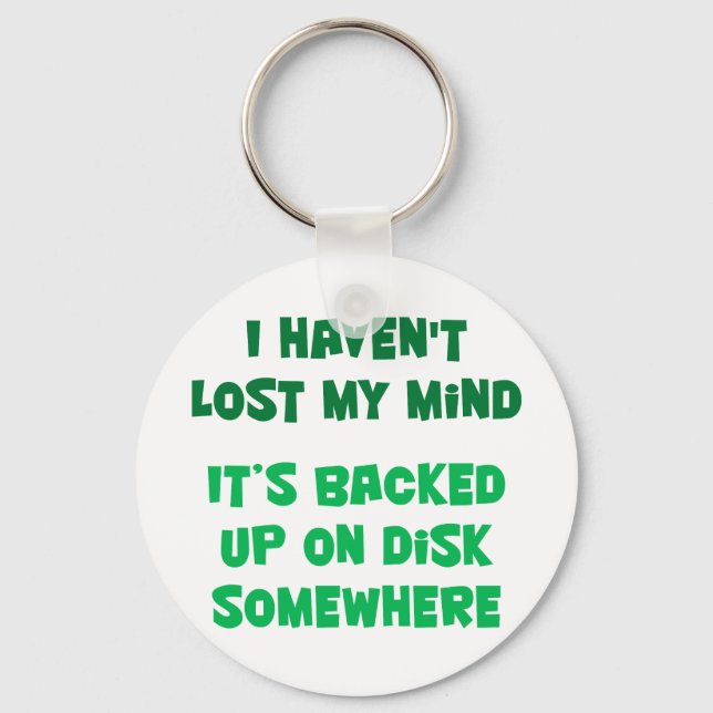 Jag har inte borttappad mig. nyckelring (Framsida)