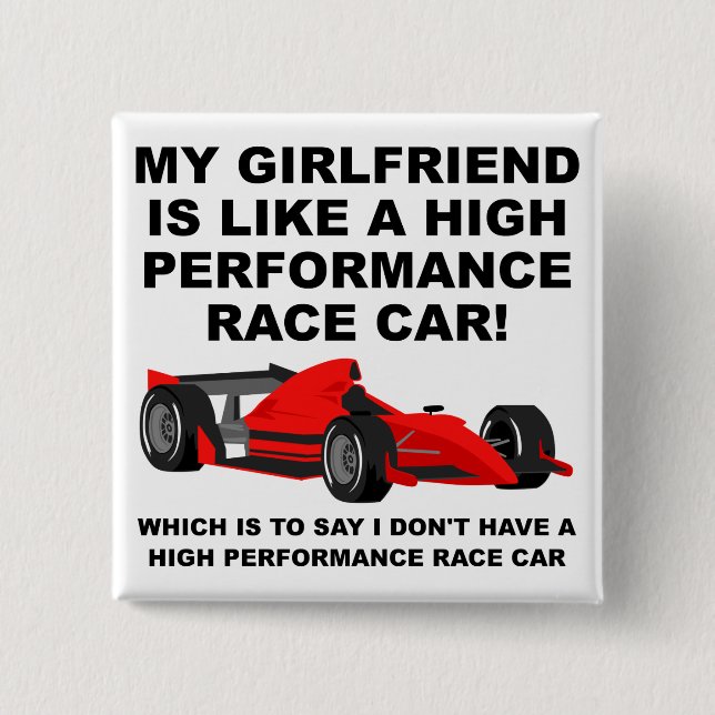 Jag Har Inte En Flickvän Rolig Knapp Märke (Framsida)