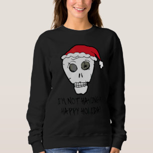 Jag har inte en glad semester Scull anti jul T Shirt